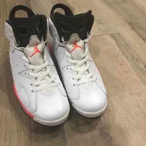 Air Jordan 6 Infared Retro Athletic shoe.  8.5 US size